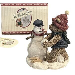 Windsor Bears Snowman Figurine Zachary Winter Buddies Christmas Limited Edition